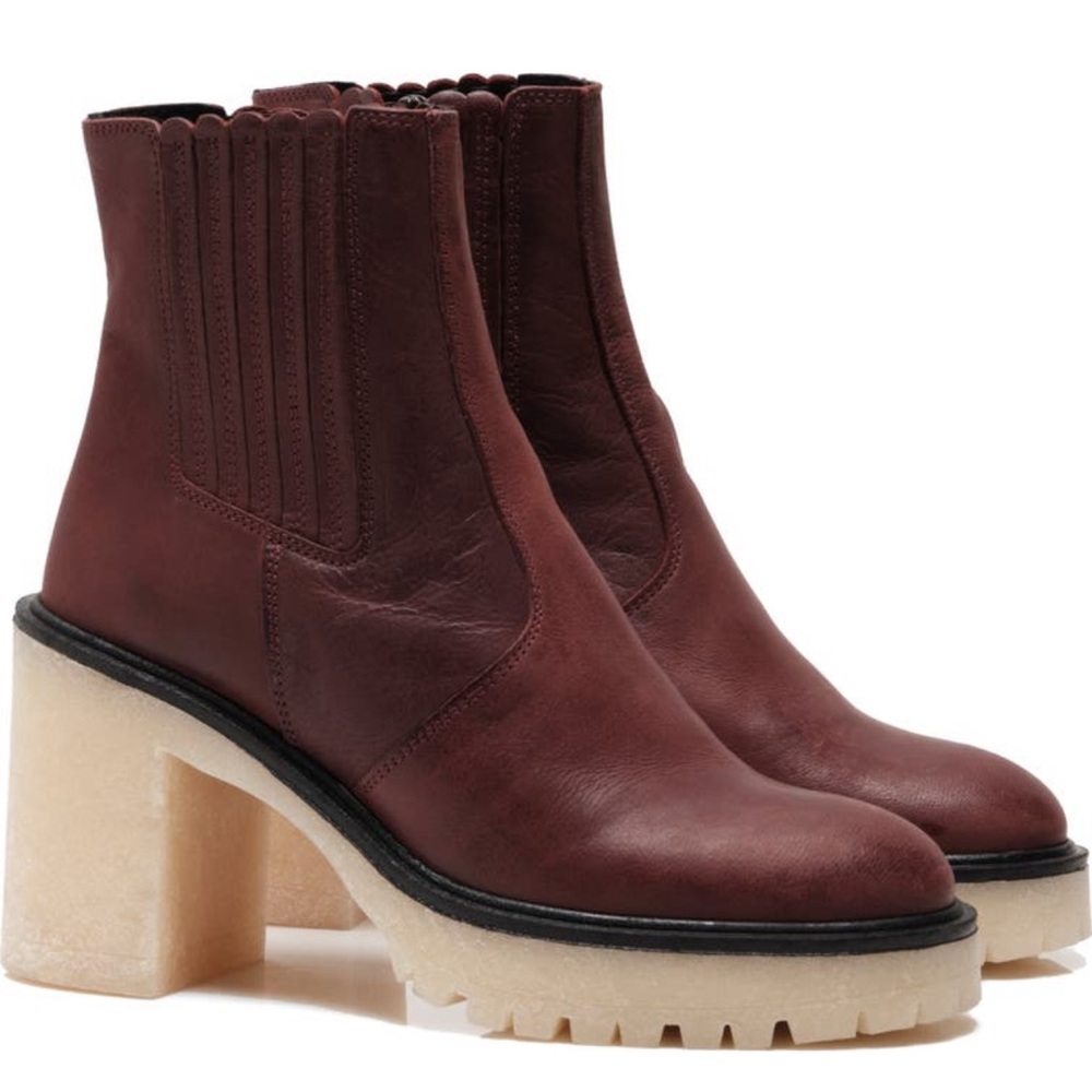 COPY - NWOT Free People Chelsea Boot size: 7 Color: Cherry Chocolate